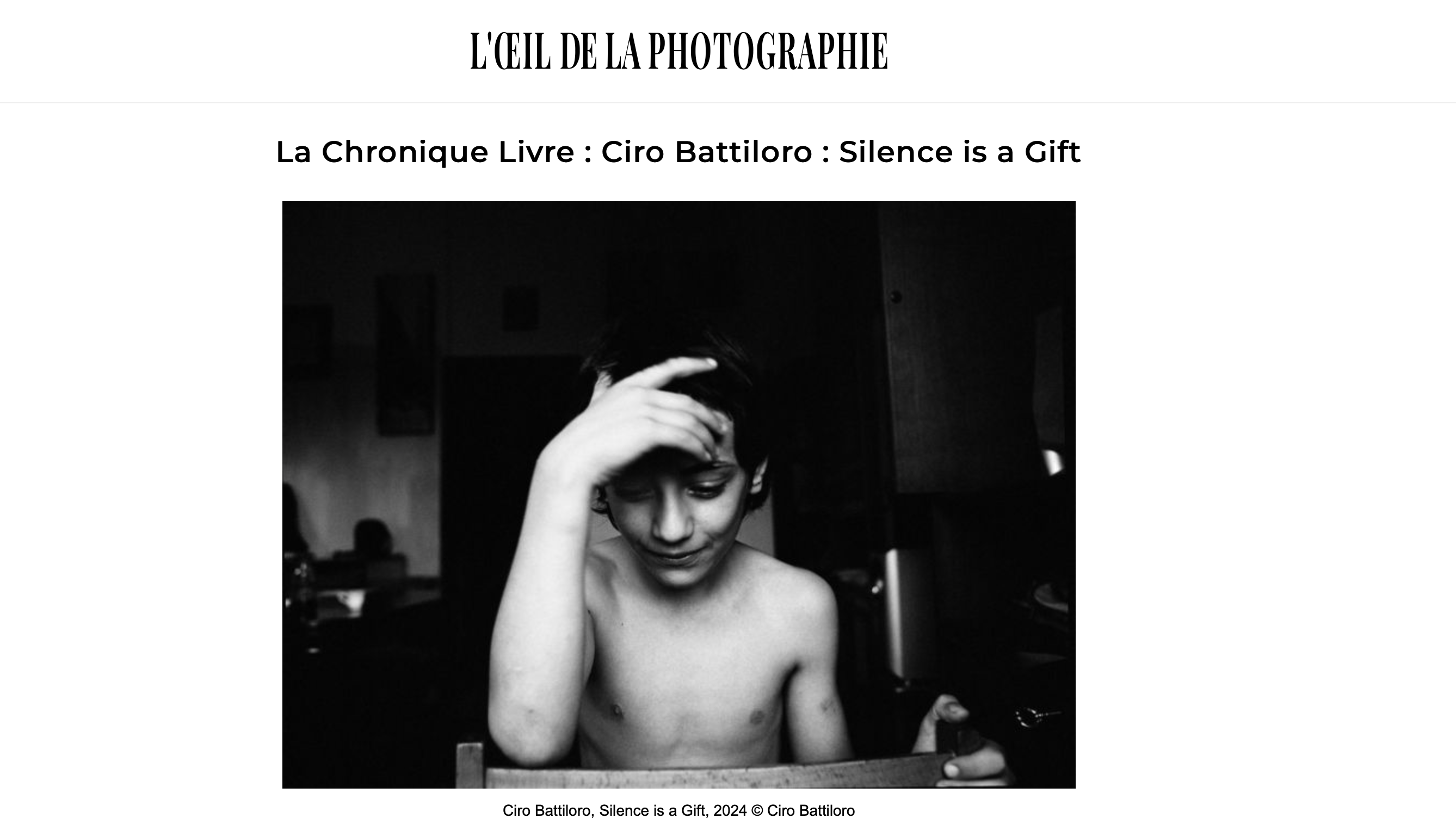 L’Oeil de la Photographie